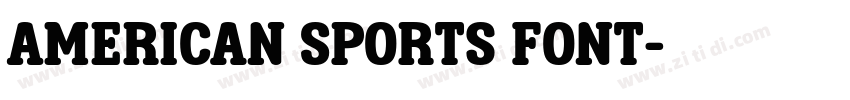 American Sports Font字体转换